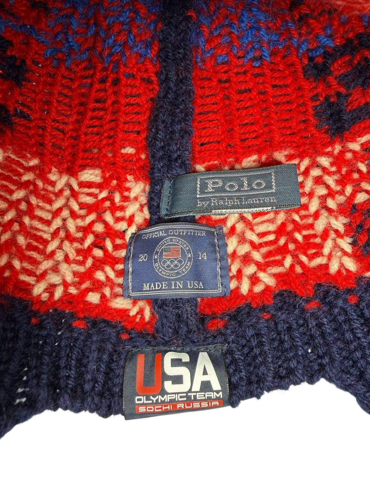 Polo Ralph Lauren Polo Ralph Lauren USA Sochi 2014 Earflap Knit Beanie Hat USA Size ONE SIZE - 6 Thumbnail