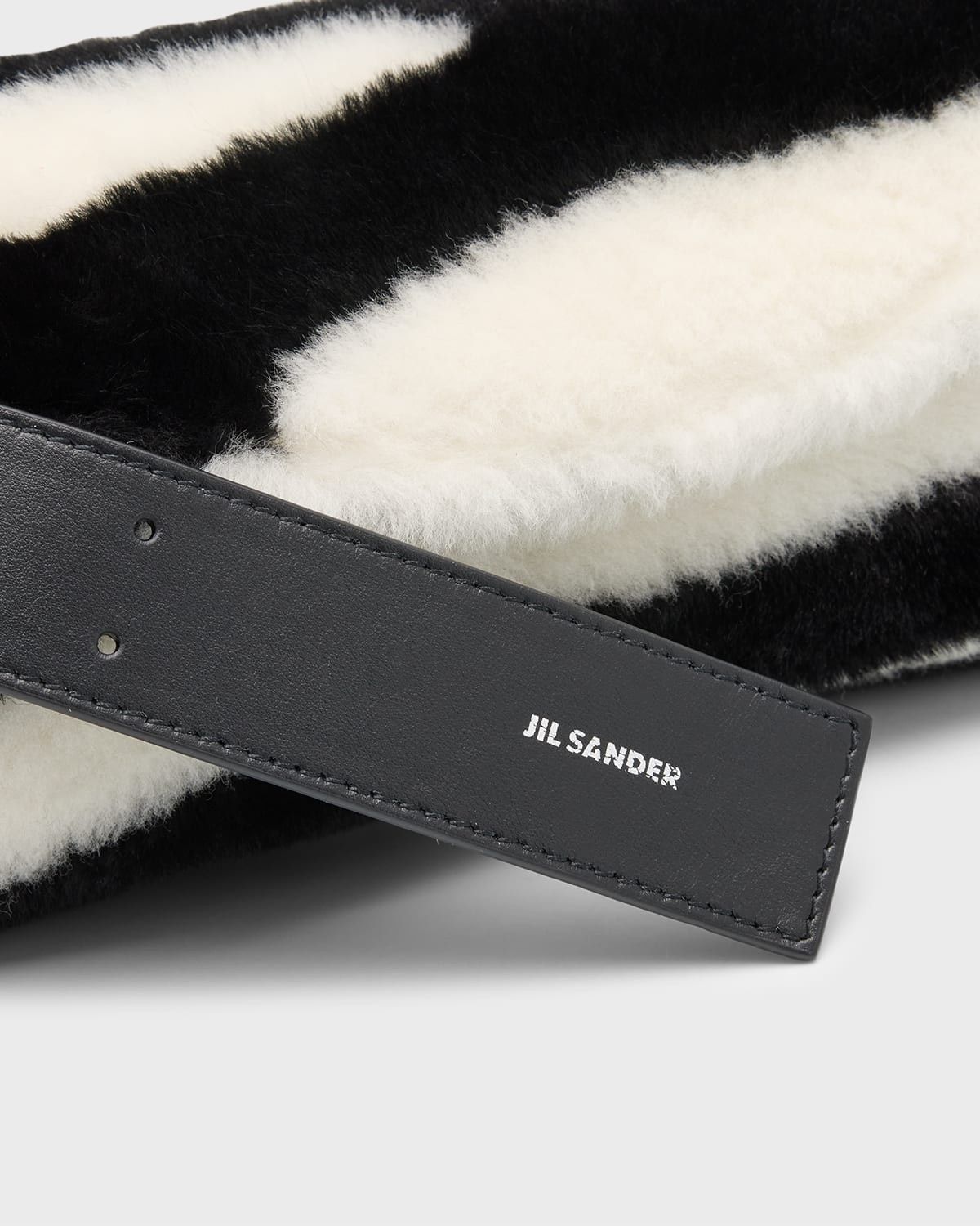Jil Sander o1loc1c1124 Size: OS/Cannolo Small Zebra Faux-Fur in Black Size ONE SIZE - 6 Thumbnail