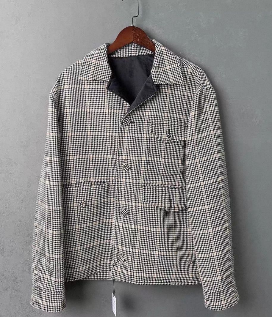 Dior Color-block Checked Jacket.