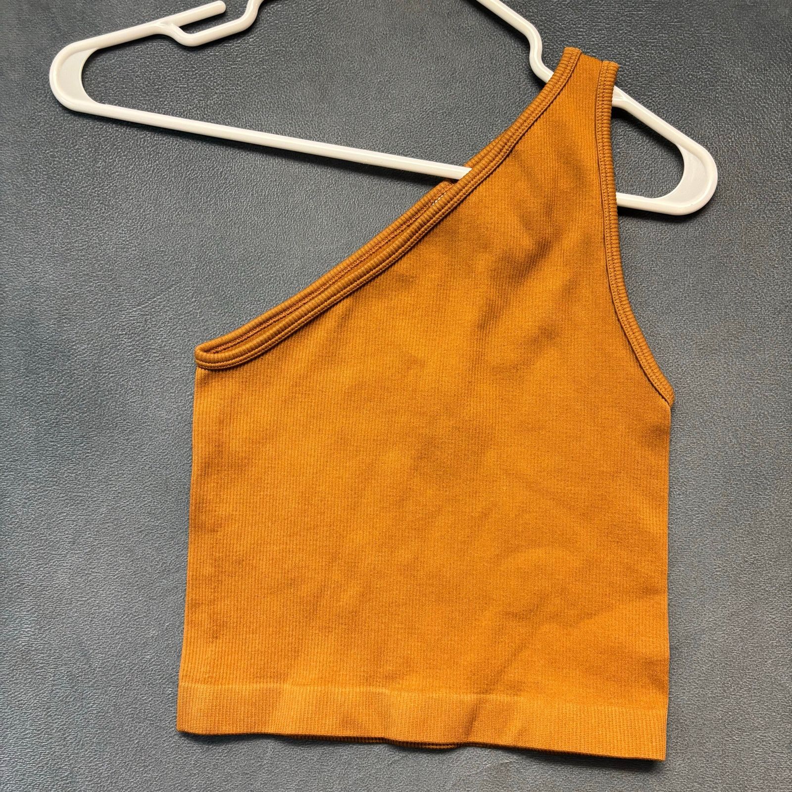 Other A New Day One Shoulder Ribbed Tank Top Rust Brown Size Small Size S / US 4 / IT 40 - 1 Thumbnail