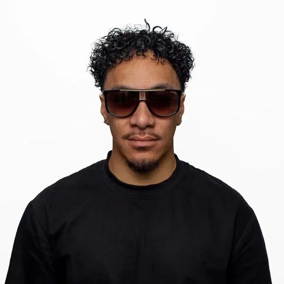Carrera NEW CARRERA 1056/S 2M2 SUNGLASSES MEN GOLD BLACK SQUARE Size ONE SIZE - 2 Thumbnail