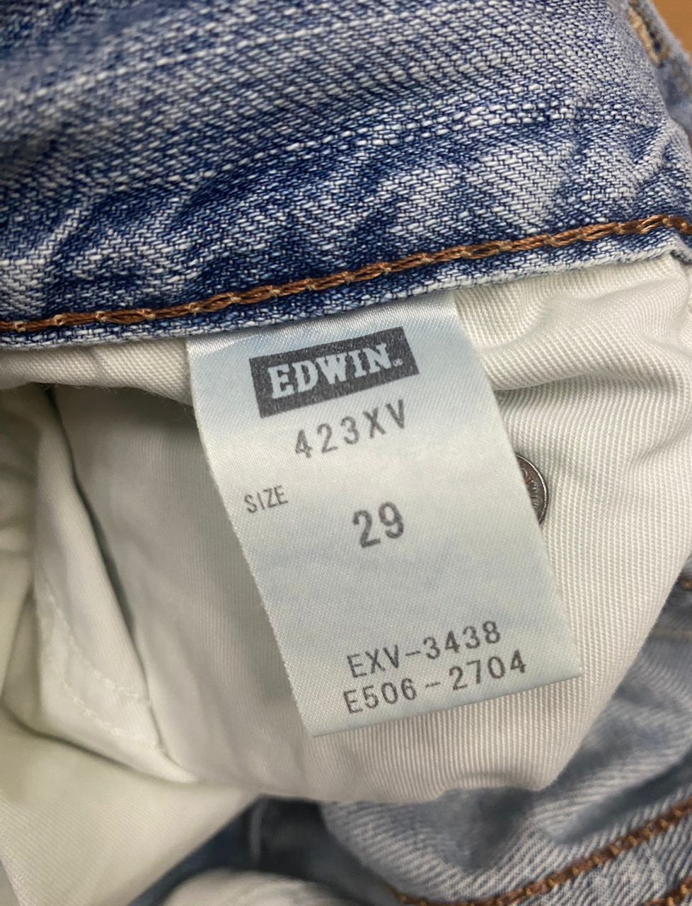 Edwin 💥BEST OFFER💥EDWIN EXCLUSIVE VINTAGE DISTRESSED DENIM Size US 33 - 13 Thumbnail