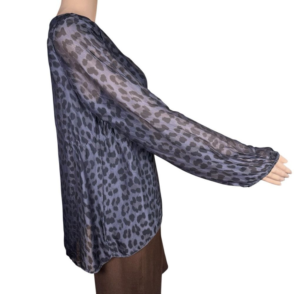 Other M Made In Italy Silk Viscose Blend Animal Print Long Sleeve Size M / US 6-8 / IT 42-44 - 3 Thumbnail