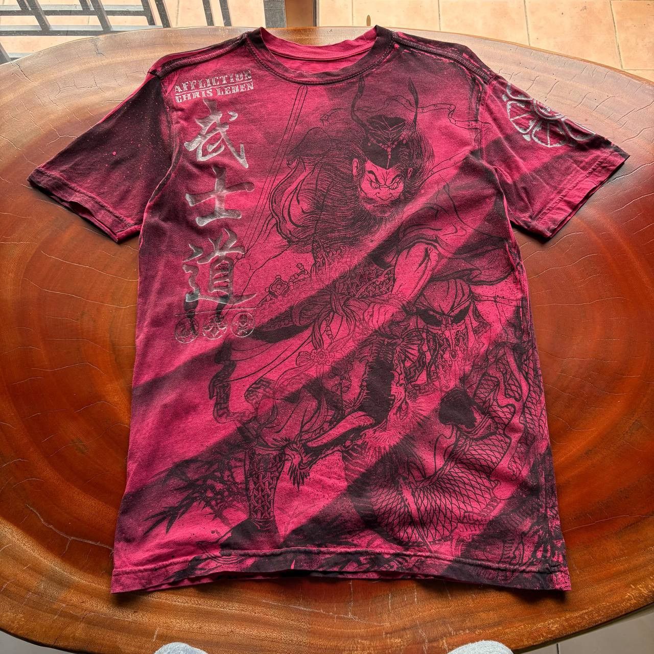 Affliction Y2K Affliction "Chris Leben" Heroes & Demons Samurai Tshirt Size US S / EU 44-46 / 1 - 3 Thumbnail