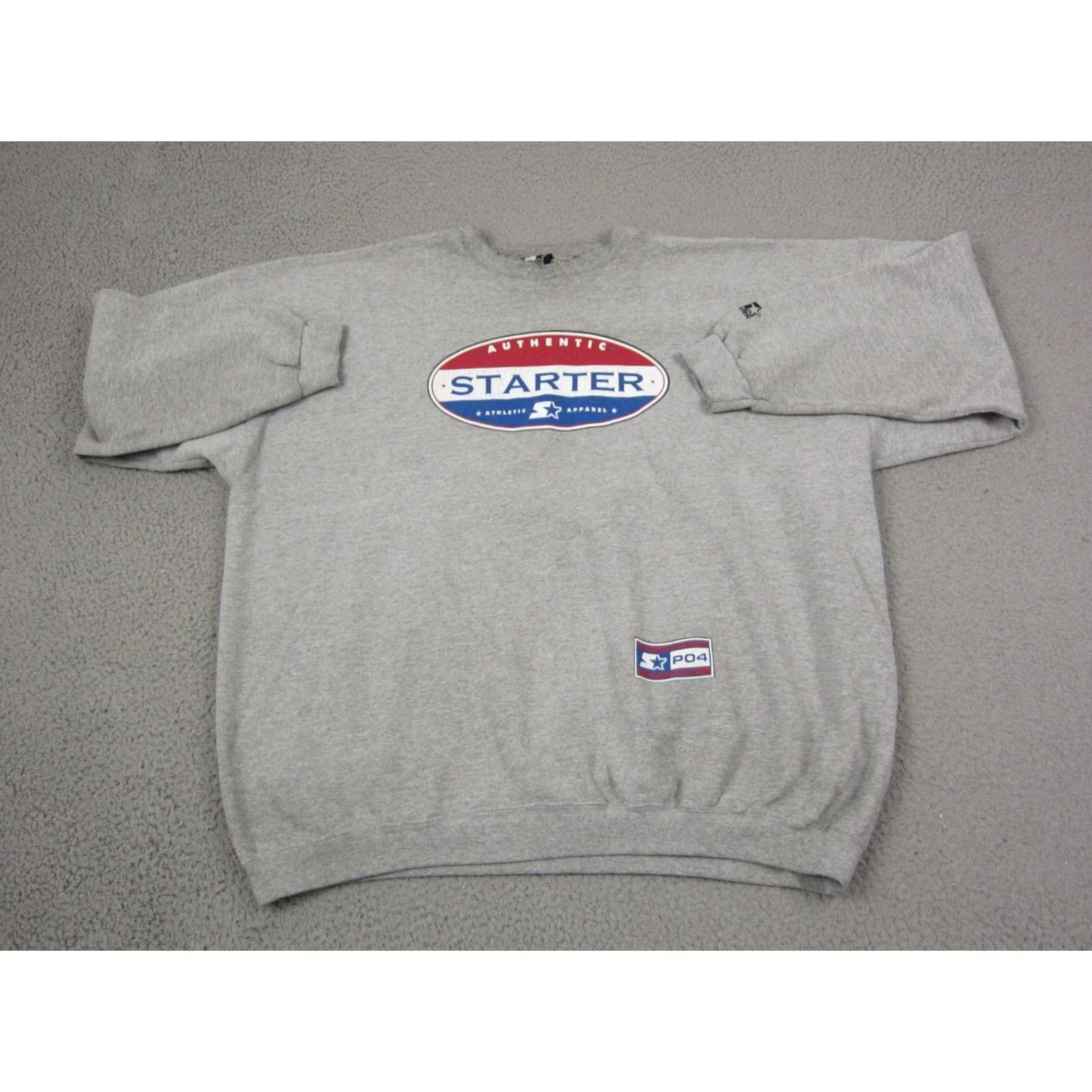 Starter Vintage Starter Sweatshirt Adult 2XL Gray Authentic Athletic Fleece Mens 90s Size US XXL / EU 58 / 5 - 2 Thumbnail