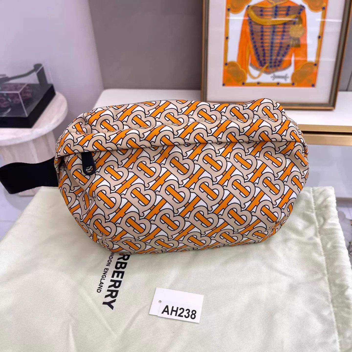 Burberry Burberry Orange Waist Bag NM Dust Bag 29x16 AH238 Size ONE SIZE - 1 Thumbnail