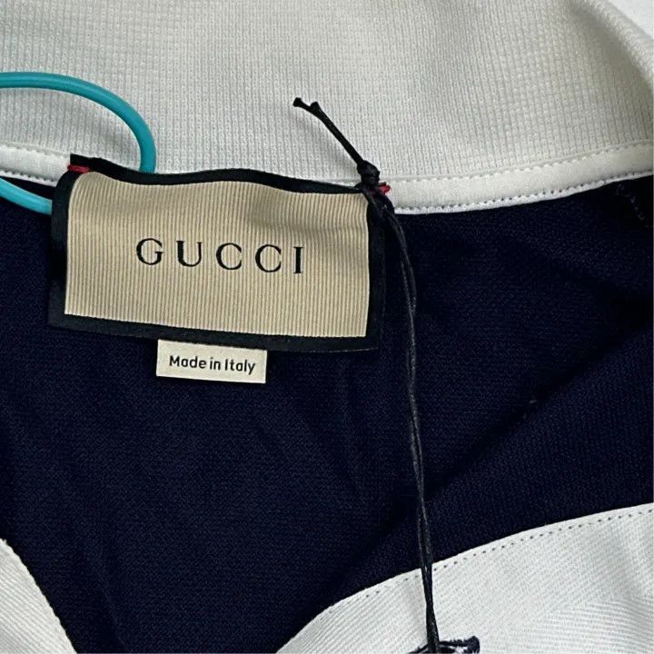 Gucci Gucci Gucci Lido Series Logo Print Polo T-shirt -2506 Size US L / EU 52-54 / 3 - 2 Thumbnail