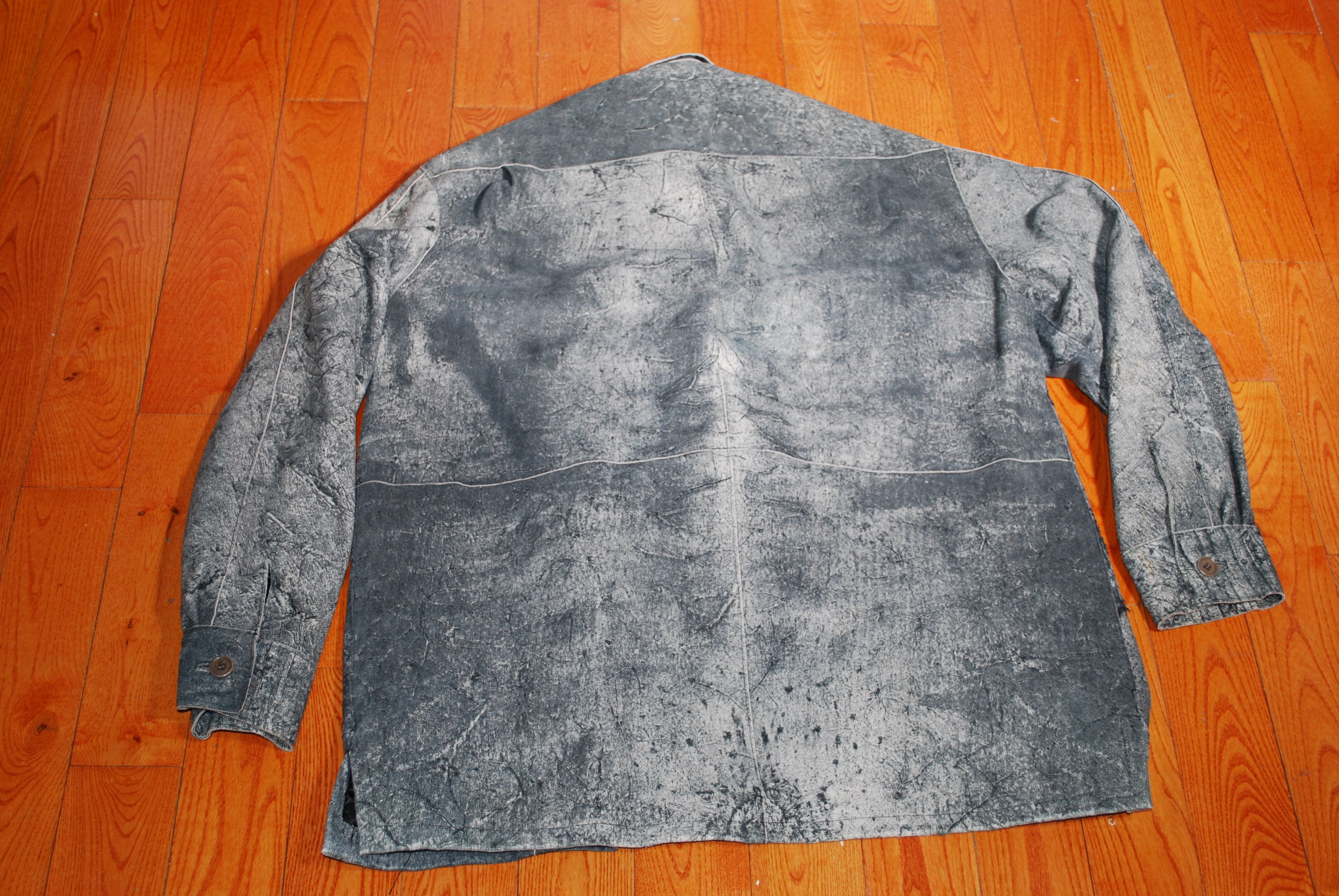 Vera Pelle Vera Pelle for Emillio Franco Leather Shaket denim look Size US L / EU 52-54 / 3 - 2 Thumbnail
