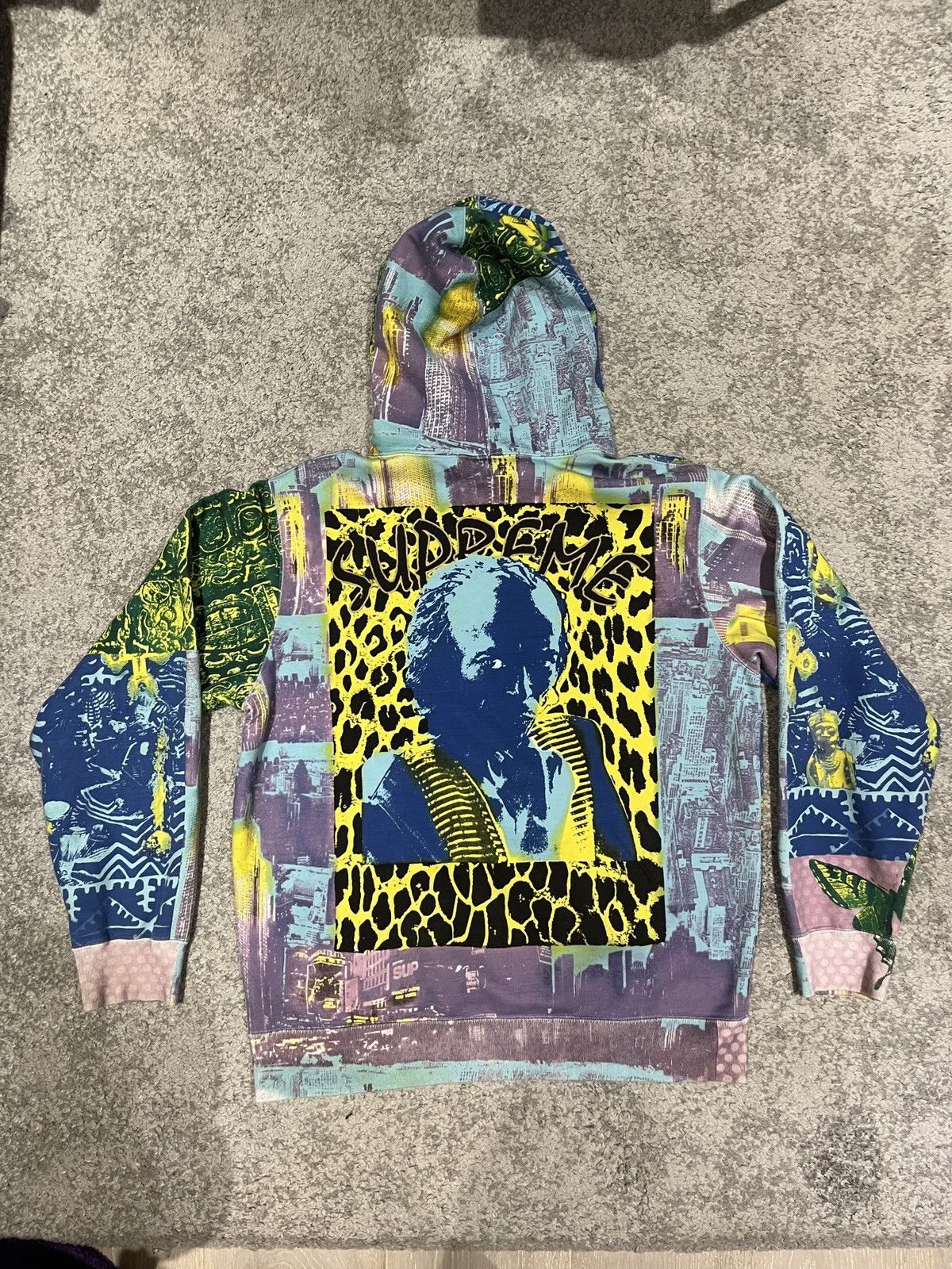Supreme Supreme Miles Davis Hoodie Sweatshirt Blue Size US L / EU 52-54 / 3 - 7 Thumbnail