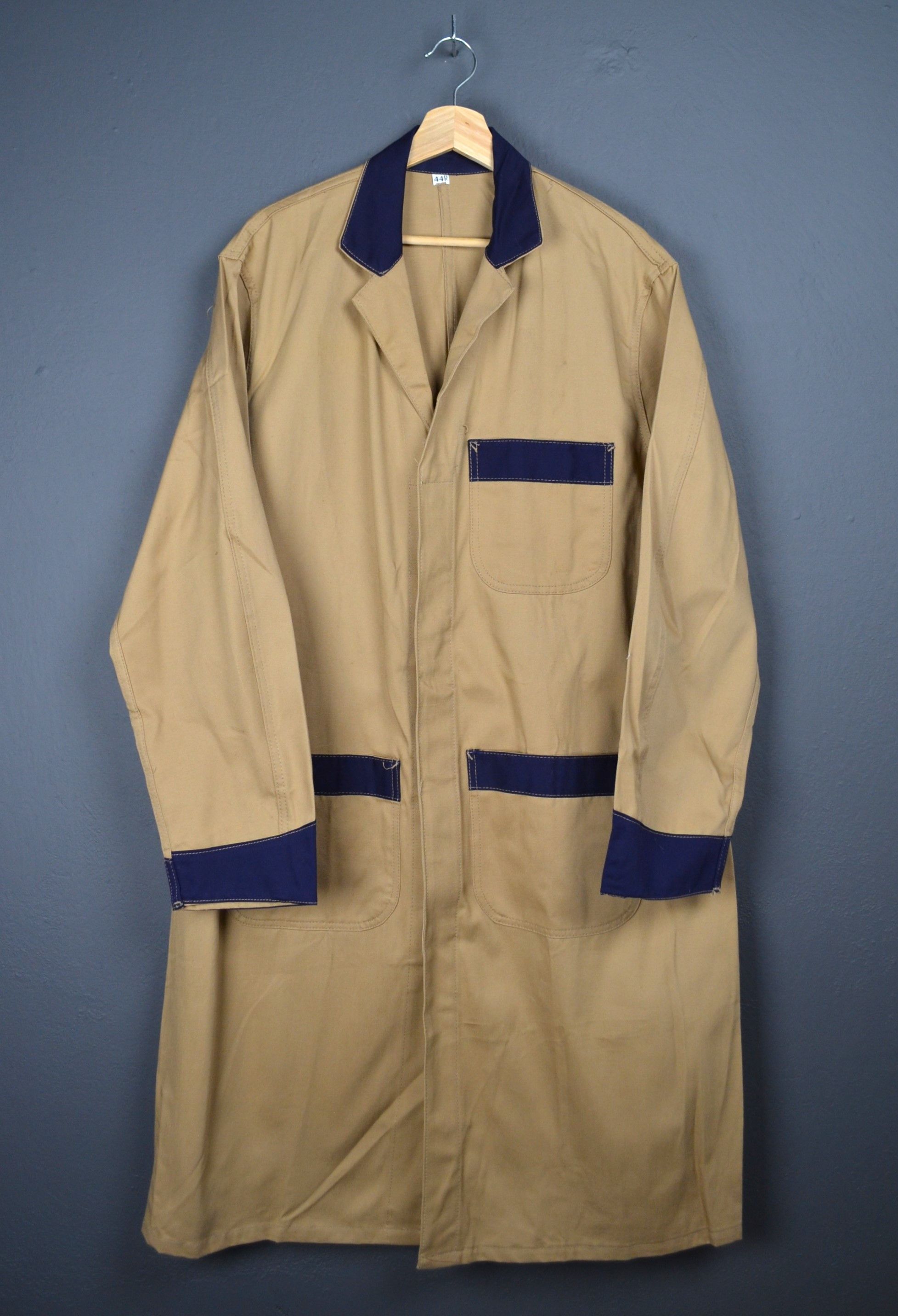 Vintage 1960s Vintage Workwear Workshop Coat 2 tone Union Made 44 Size US L / EU 52-54 / 3 - 1 Thumbnail