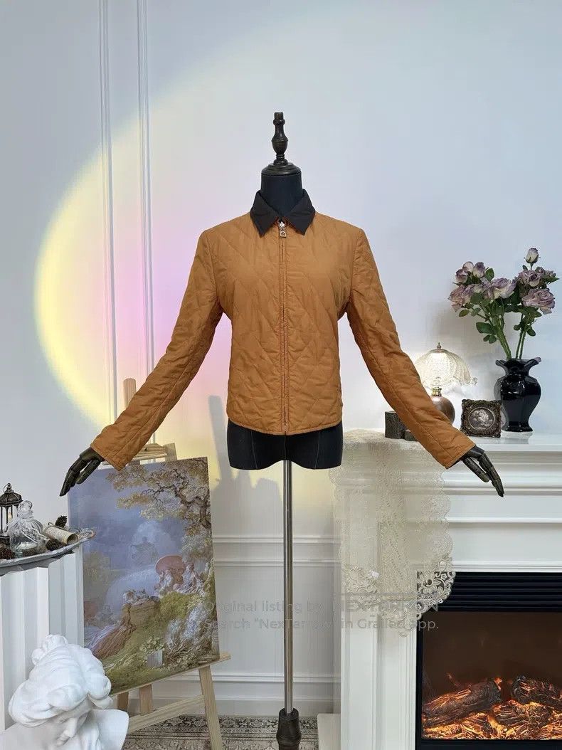 Hermes Hermes Simple Diamond Pattern Double Face Cotton Coat Jack Size S / US 4 / IT 40 - 2 Thumbnail