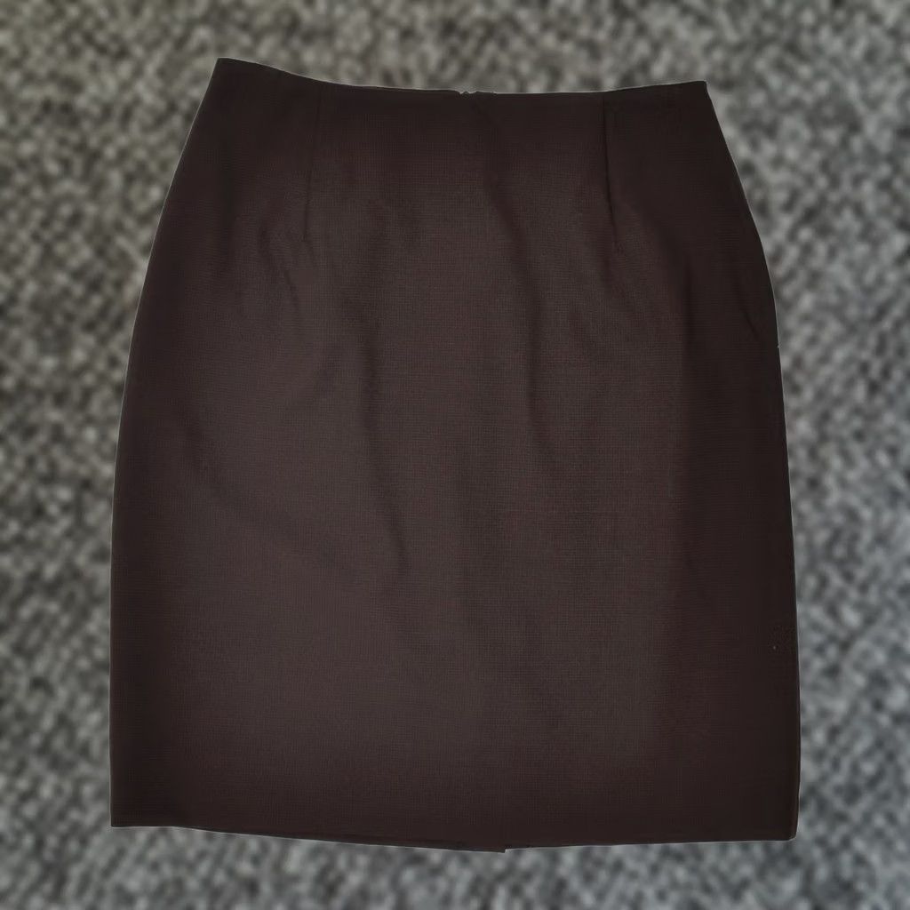 Vintage VINTAGE ATOS LOMBARDINI Womens Skirt Brown Polyester IT 42 Medium W26 Size 32" / US 10 / IT 46 - 1 Thumbnail