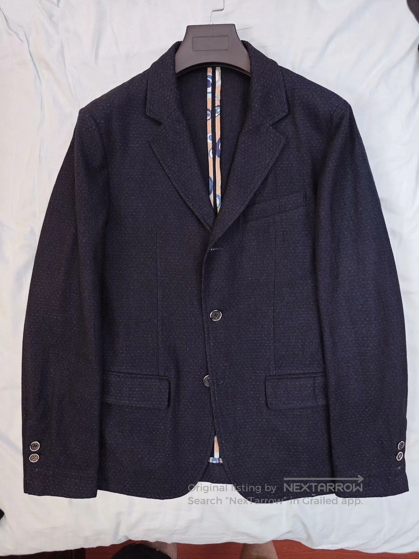 Japanese Brand Casual Italian Wool Blend Blazer. Size US M / EU 48-50 / 2 - 5 Thumbnail