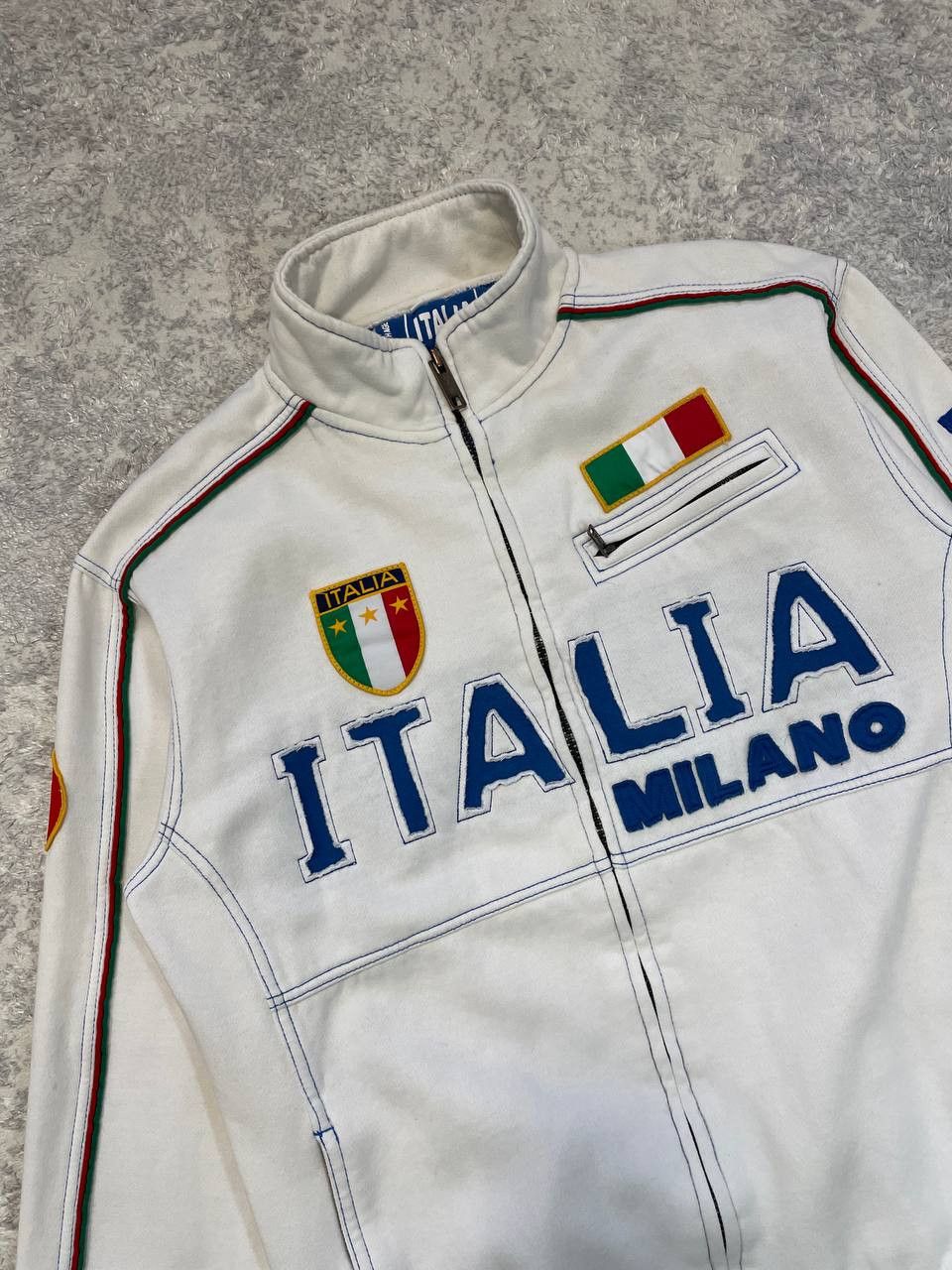 Other ITALIA VINTAGE Y2K ZIP UP Sweatshirt Size US M / EU 48-50 / 2 - 4 Thumbnail