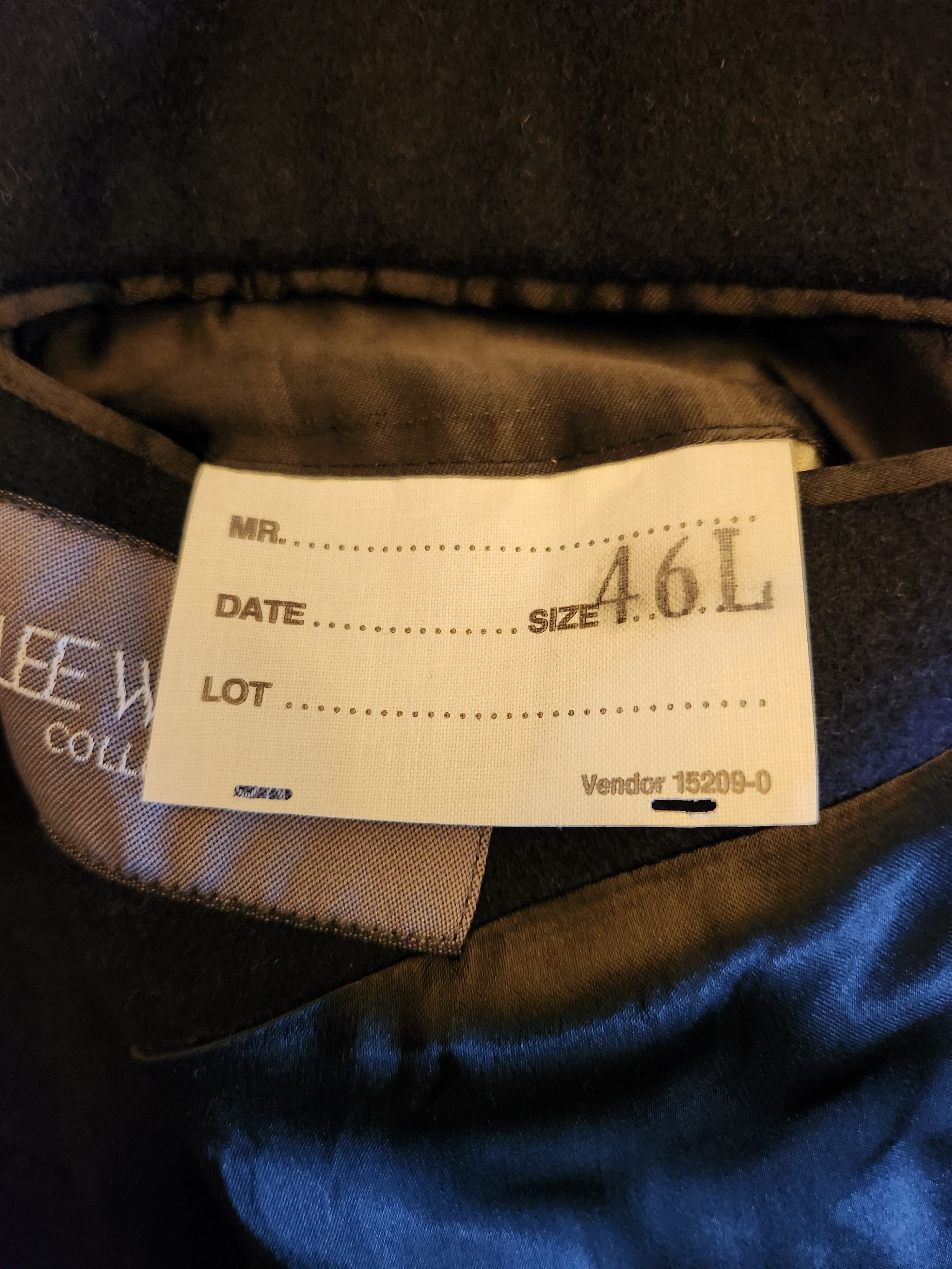 Vintage Vintage 80's Lee Wright Navy Blue Double Breasted Overcoat Size US XL / EU 56 / 4 - 4 Thumbnail