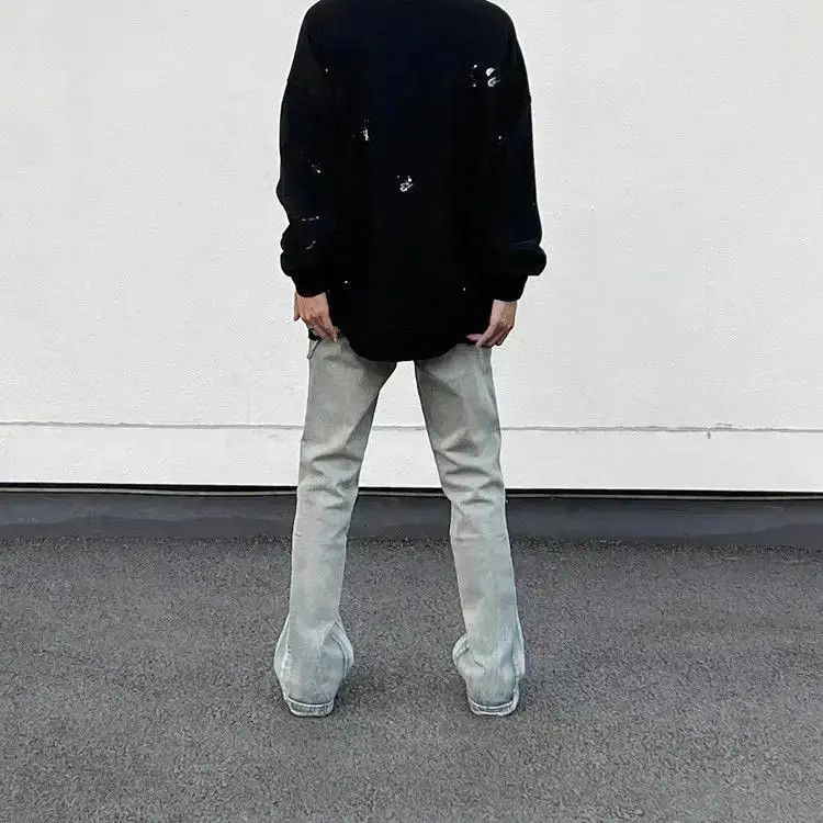 Japanese Brand Retro loose flared jeans Size US 30 / EU 46 - 3 Thumbnail