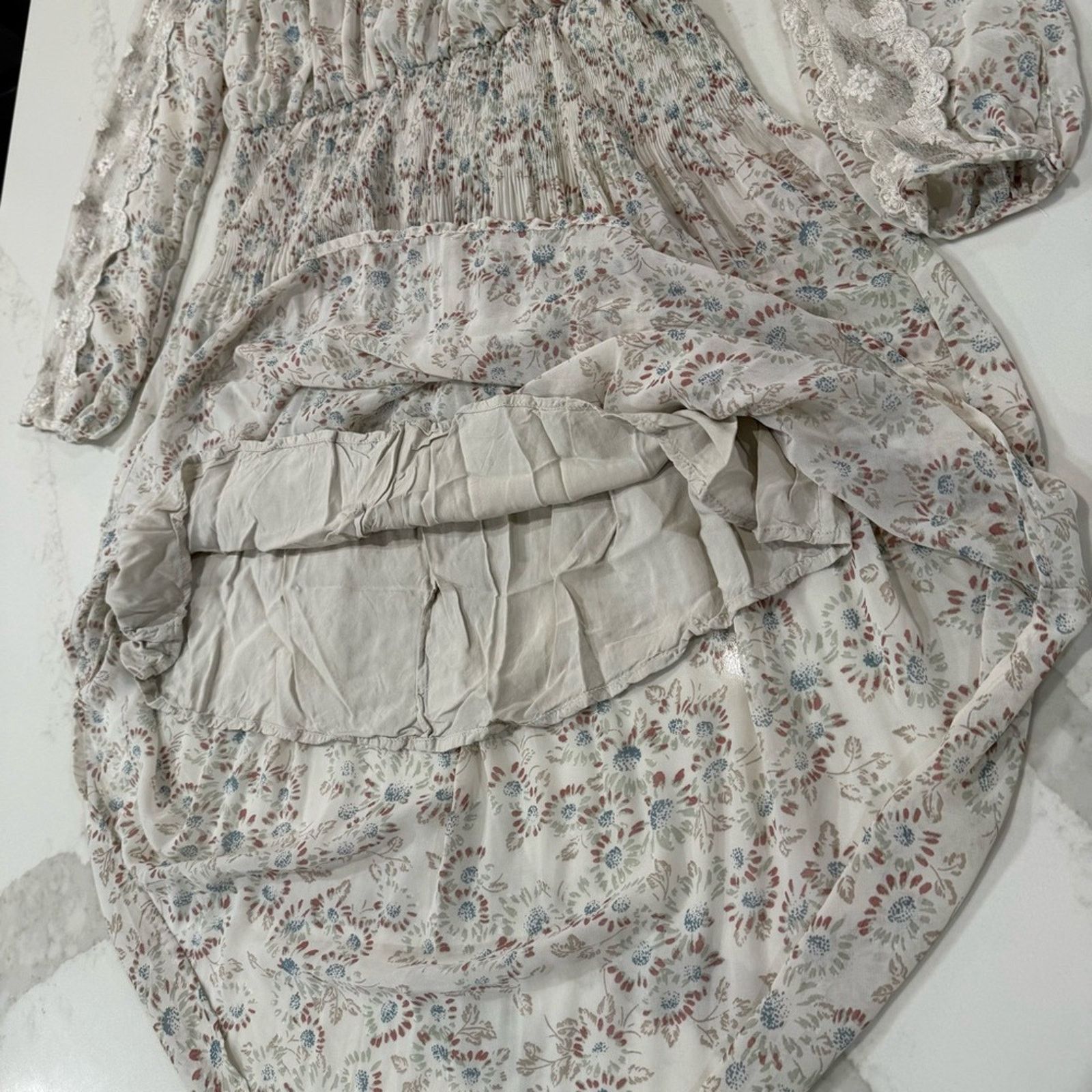 Free People Free People Floral Charolette Chiffon MidiDress Womens Small Size S / US 4 / IT 40 - 10 Thumbnail
