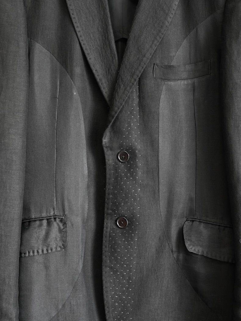 Yohji Yamamoto Yohji Yamamoto Yohji Yamamoto Hand-Stitched Jacket 09SS Size US L / EU 52-54 / 3 - 5 Thumbnail