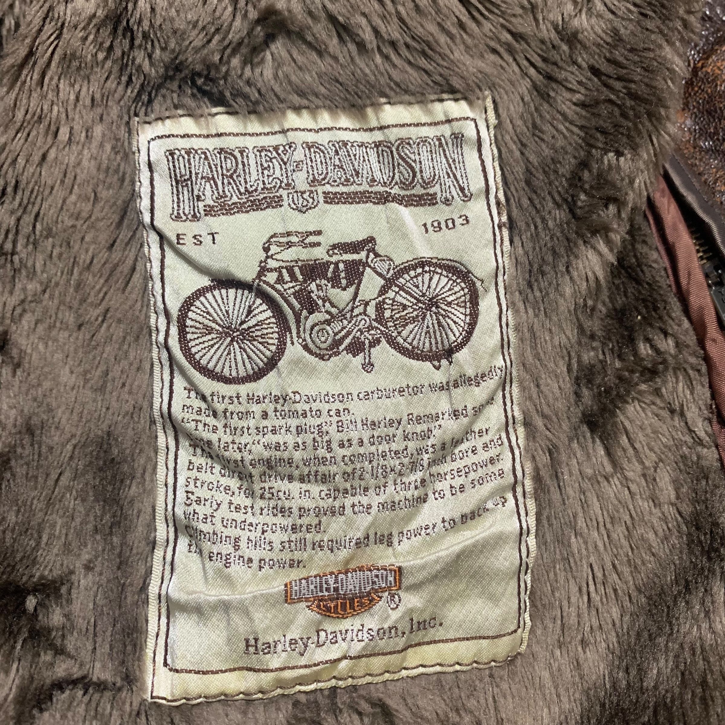 Harley Davidson Vintage Harley Davidson Motorcycle Leather Jacket Size US L / EU 52-54 / 3 - 7 Thumbnail