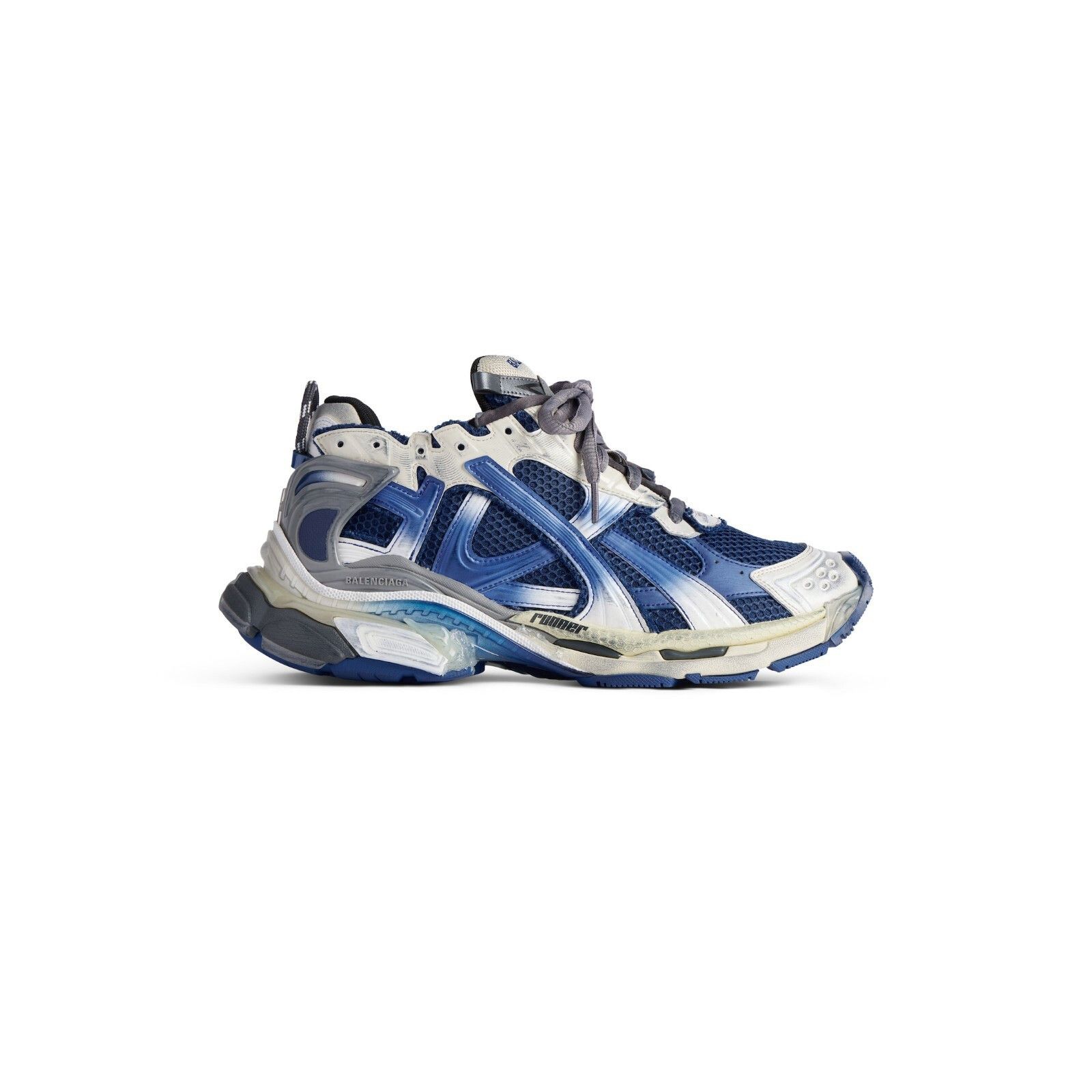 BALENCIAGA Runner Gradient $1190 Men's Beige/Navy/Grey Sneak