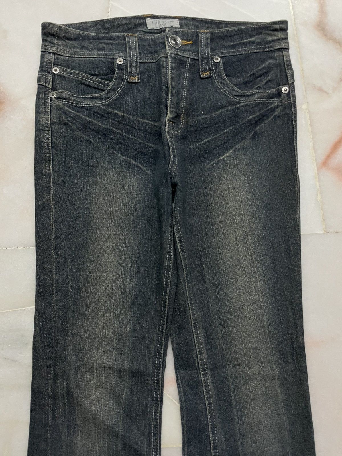 Vintage 💥Insane💥Flared The Oria Japanese Mudwash Clawmark Bootcut Size 29" - 3 Thumbnail