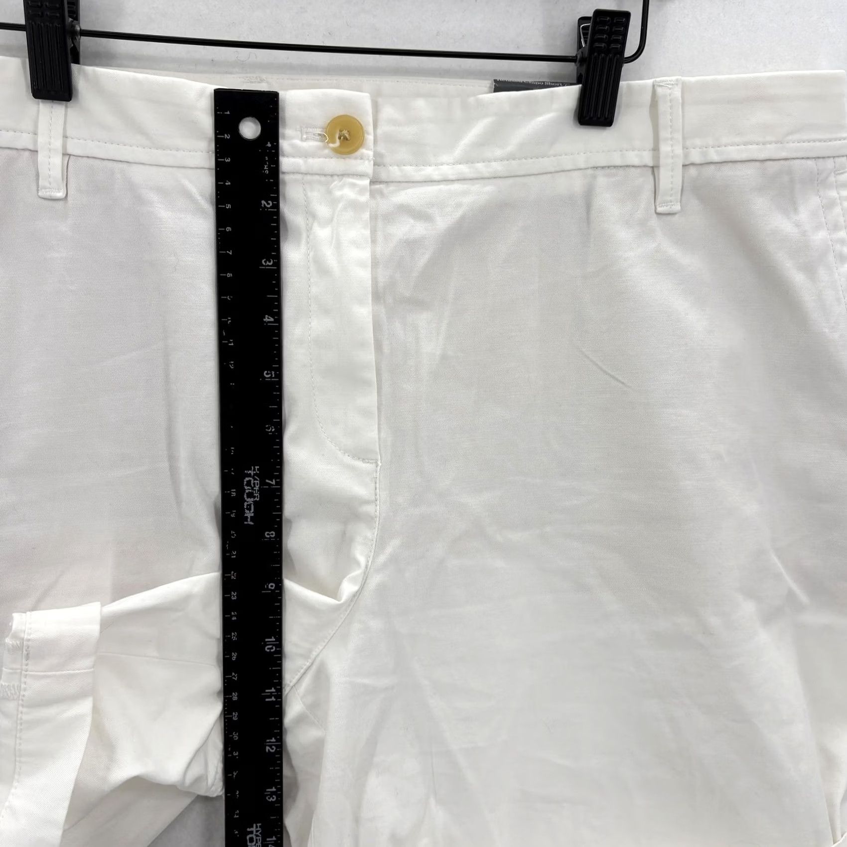 Talbots Talbots Relaxed Chino Shorts Womens 16 White Twill Supersoft Summer NWT Shorts Casual Cotton Spandex Size 38" / US 16 / IT 52 - 6 Thumbnail