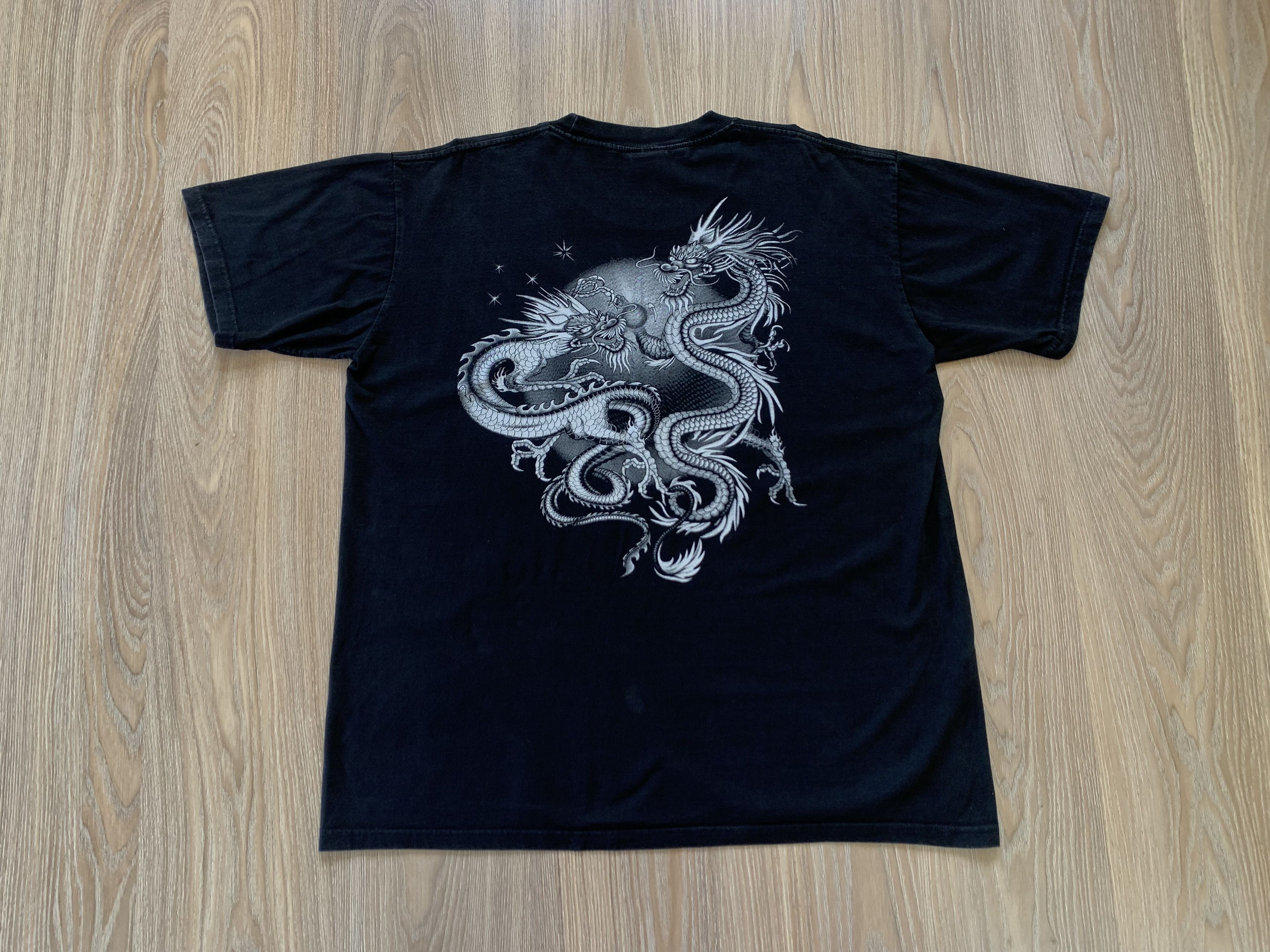 Japanese Brand Mr Big Outfitters Dragon T-shirt Y2K Size US XXL / EU 58 / 5 - 3 Thumbnail