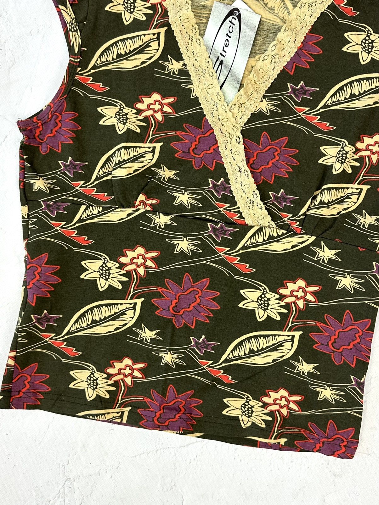 Beauty Beast × If Six Was Nine × Vintage NEW Vintage Printed Top Size M / US 6-8 / IT 42-44 - 3 Thumbnail