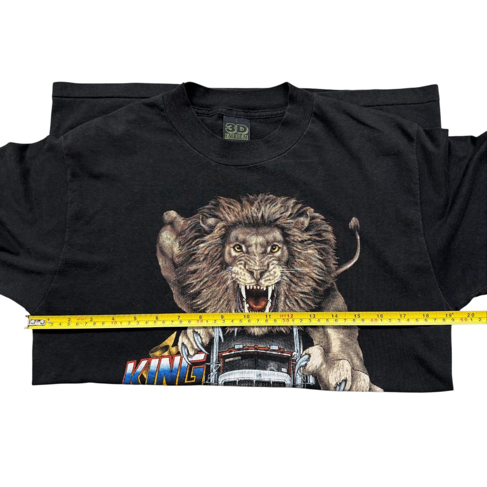 Other 3D EMBLEM TRUCKERS ONLY KING OF THE ROAD LION 1989 T-SHIRT Size US L / EU 52-54 / 3 - 13 Thumbnail
