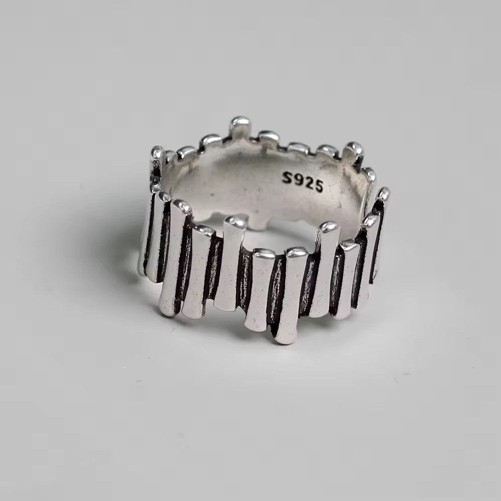 Other 925 Sterling Silver vintage Geometric Ring Size ONE SIZE - 1 Thumbnail