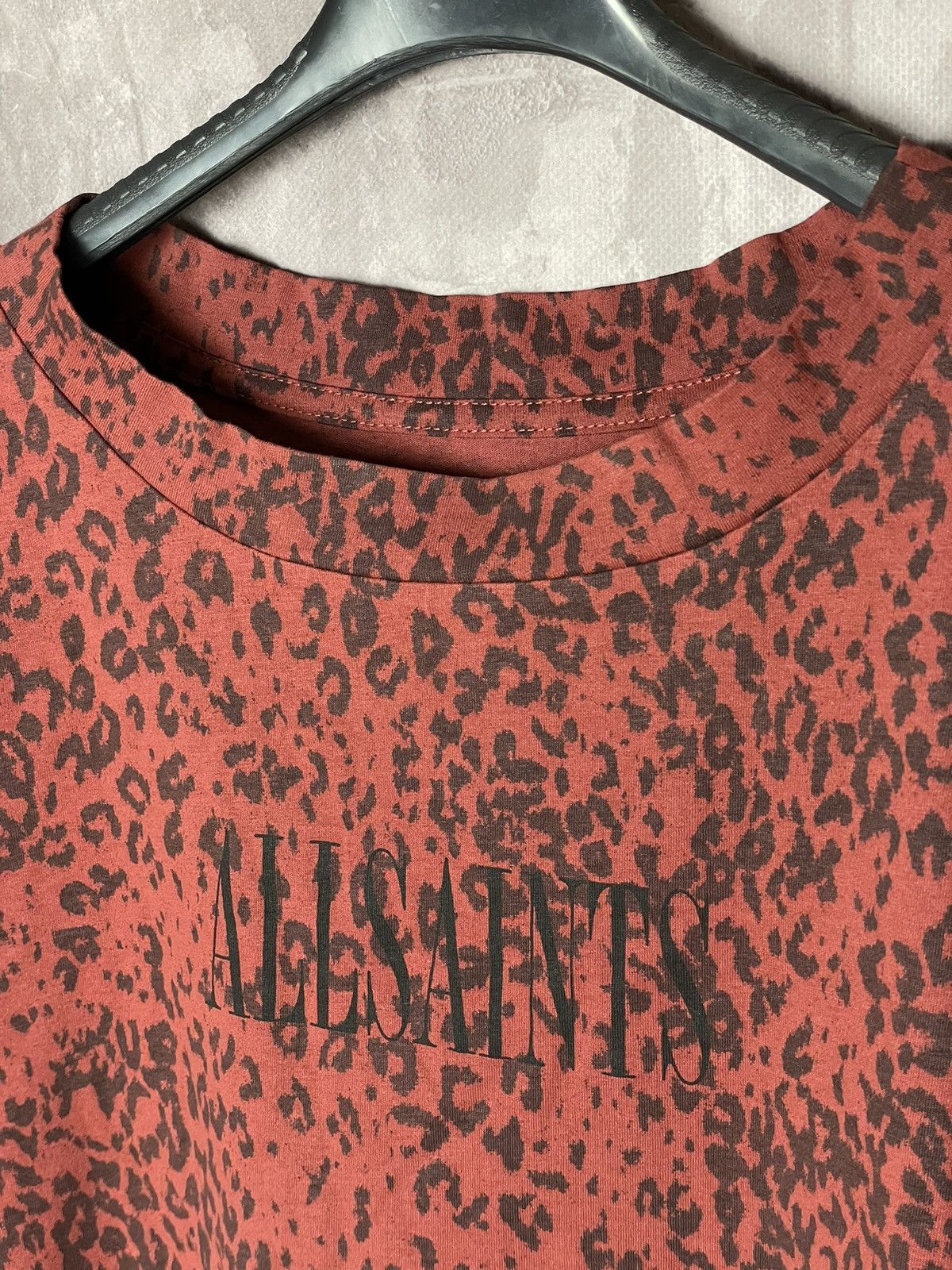 Allsaints × Vintage AllSaints Brackets Leo Logo Regular-fit T-Shirt - Vintage Size M / US 6-8 / IT 42-44 - 6 Thumbnail