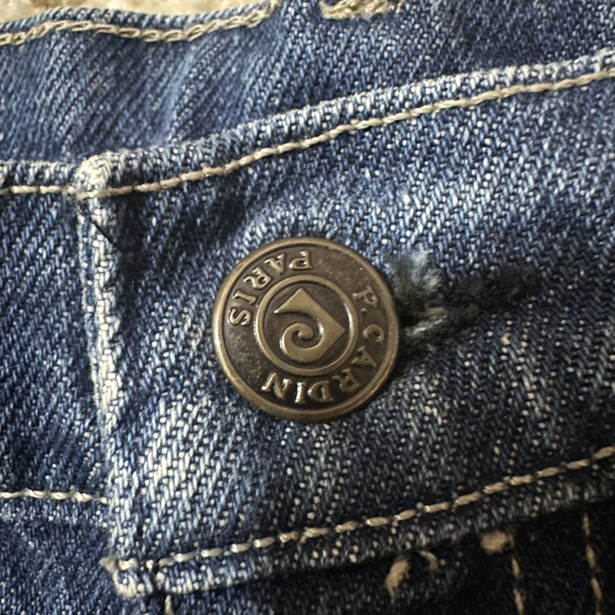 Designer × Pierre Cardin × Vintage VTG 80s Pierre Cardin Denim Blue Jean Talon Zipper Loose Leg Size US 32 / EU 48 - 5 Thumbnail