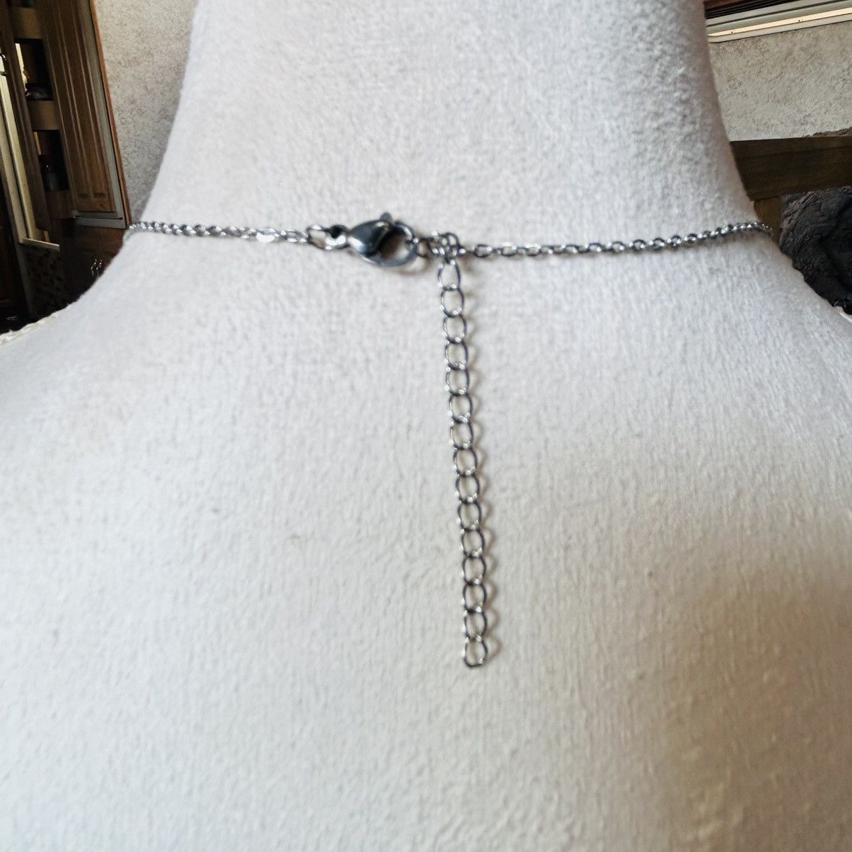 Handmade Handcrafted faceted crystal vintage lucite hematite necklace Size ONE SIZE - 5 Thumbnail