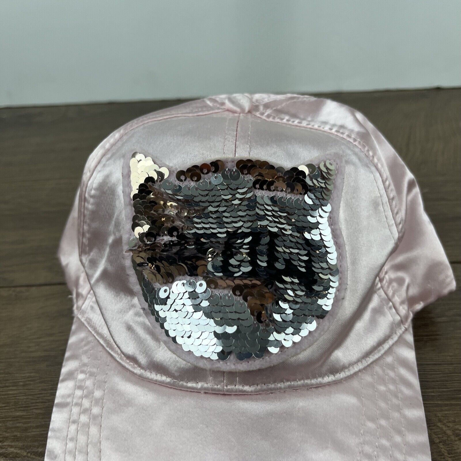 Other Cat Face Hat Glitter Hat Pink Cap Adjustable Pink Adult Size Size ONE SIZE - 6 Thumbnail