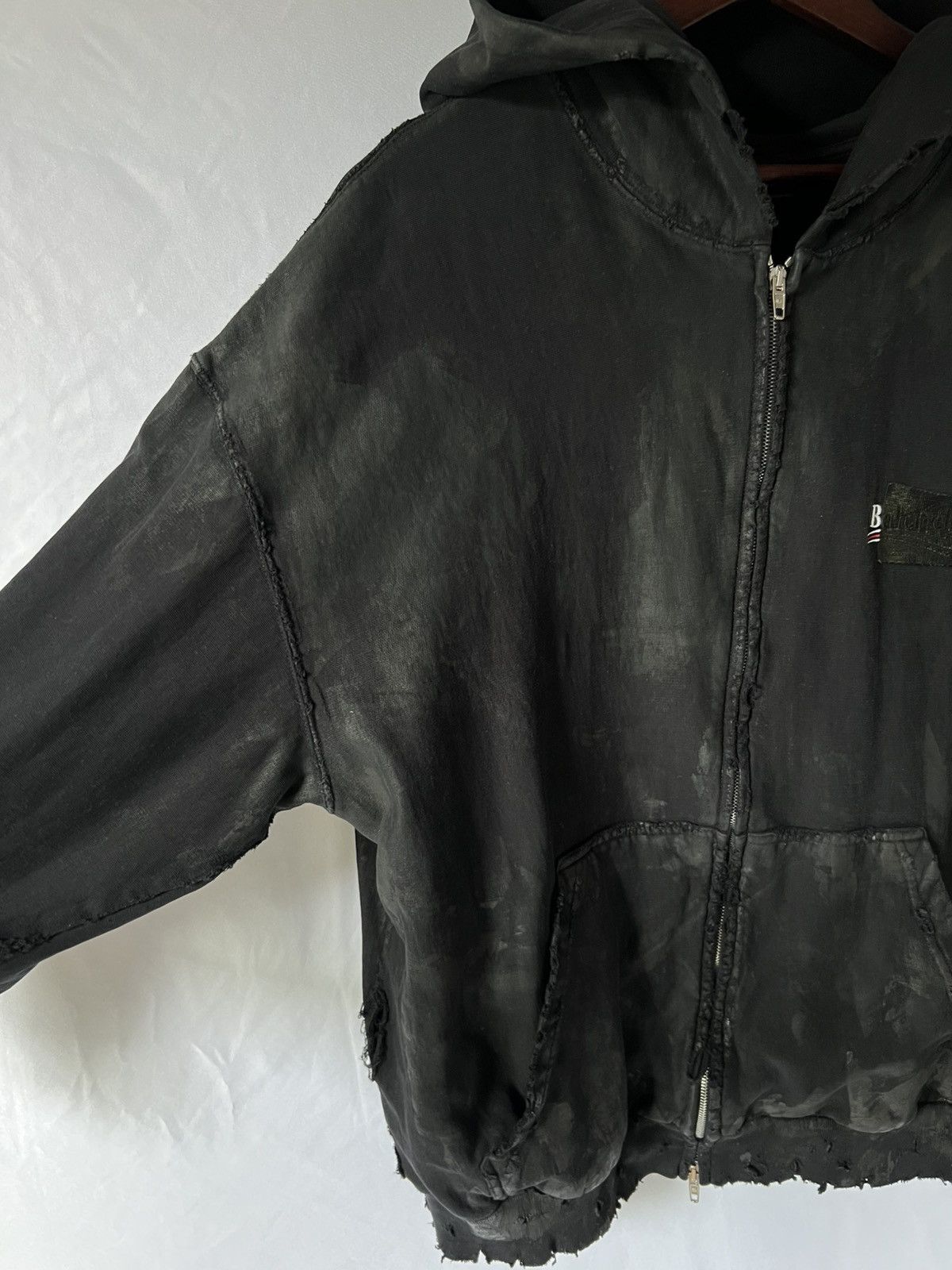 Balenciaga Balenciaga Mud Gaffer Hoodie Size US XL / EU 56 / 4 - 5 Thumbnail