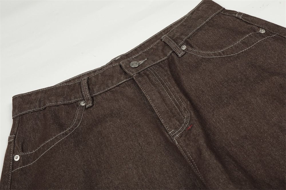Jean American retro wide-leg loose casual men's curved jeans Size US 32 / EU 48 - 3 Thumbnail