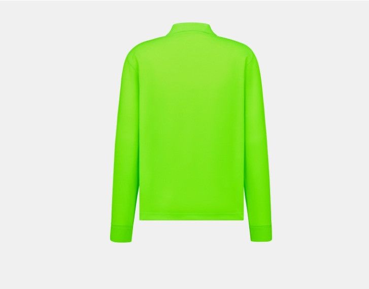 Dior o1w1db10225 483J835A Couture Polo Shirt in Fluorescent Green Size US L / EU 52-54 / 3 - 2 Thumbnail