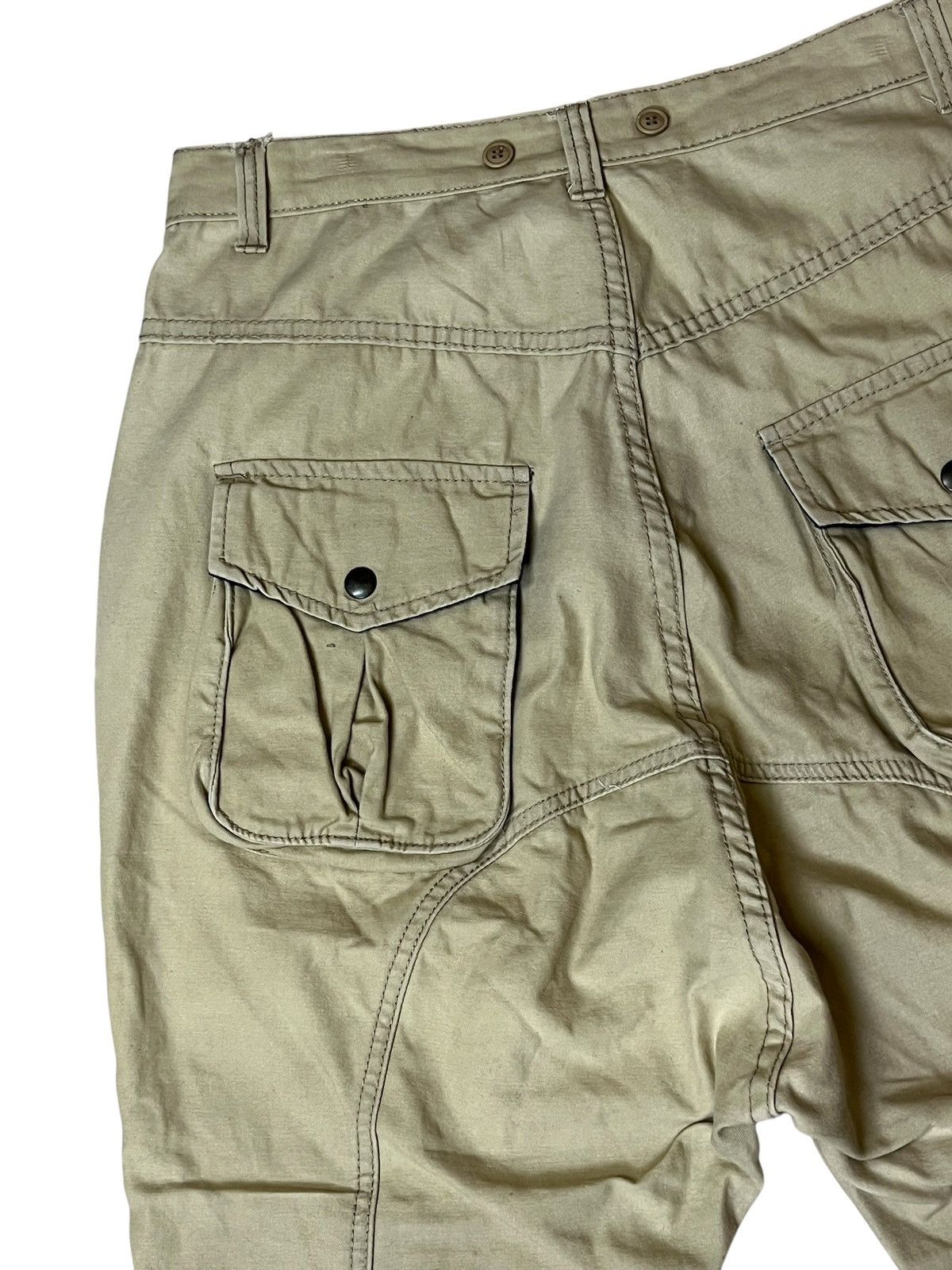 Japanese Brand Sick y2k japanese amekaji JUNGLE STORM drop crotch pants Size US 32 / EU 48 - 8 Thumbnail