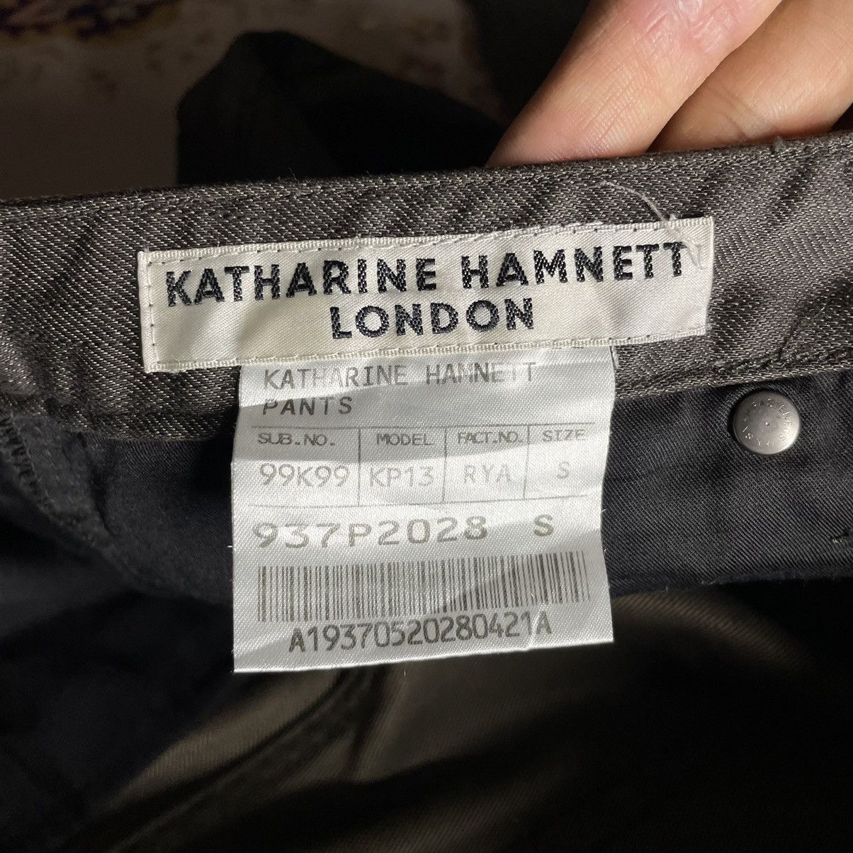 Katharine Hamnett London A20 Katharine Hamnett London Dark Brown Coated Jeans Size US 30 / EU 46 - 22 Thumbnail