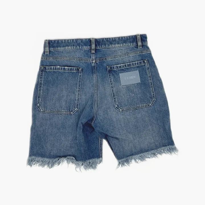 Fendi Fendi SS23 Men’s Denim Shorts with Zip -2507 Size US 32 / EU 48 - 3 Thumbnail