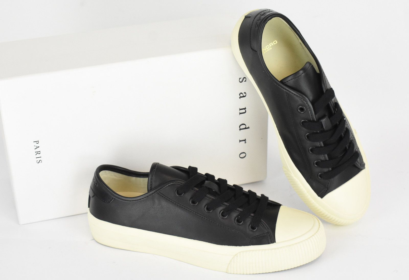 Sandro SANDRO Vulca Shoes Mens EU 41 / UK 7.5 Leather Sneakers Size US 8 / EU 41 - 1 Thumbnail