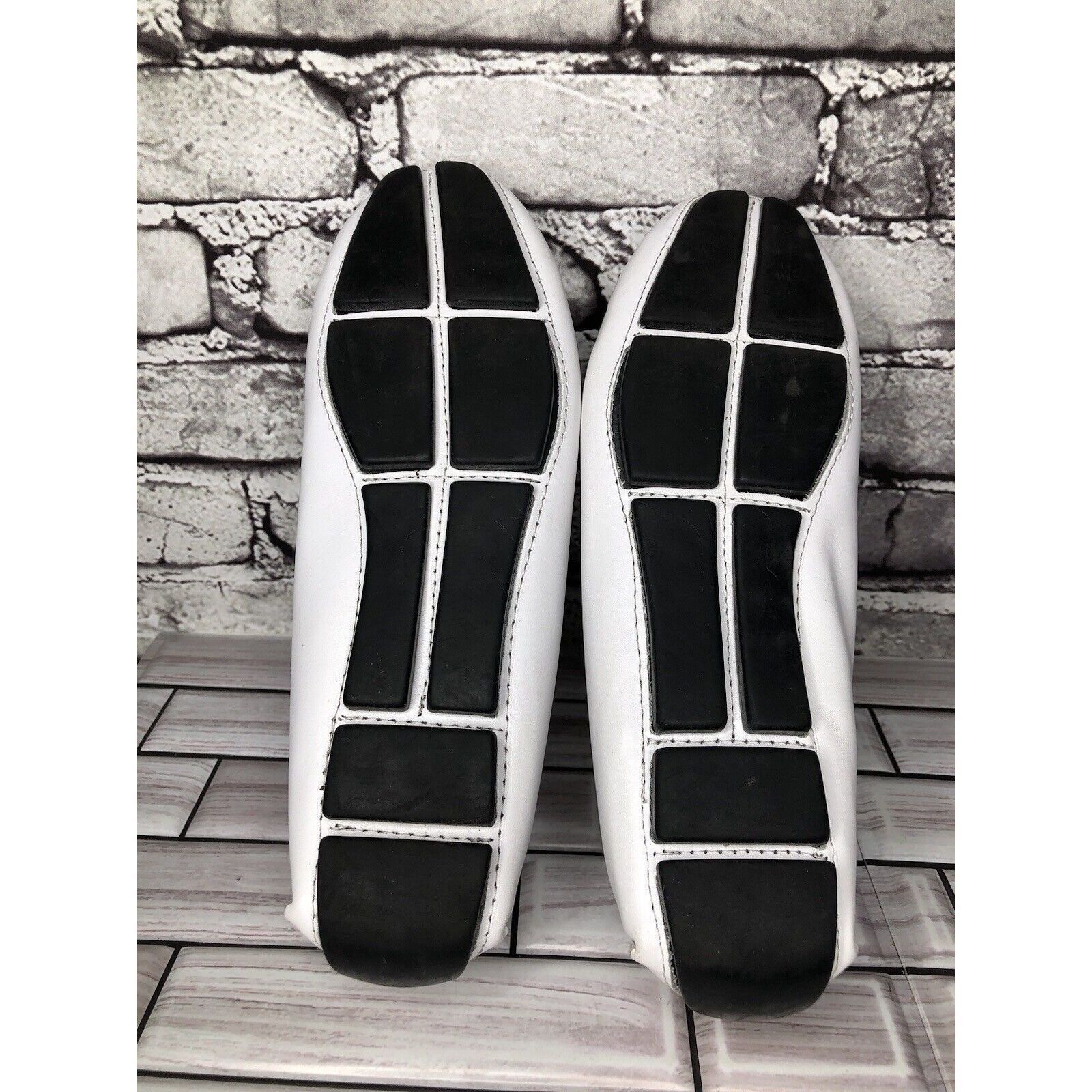 Massimo Matteo Massimo Matteo Firenze White Leather Driving Moccasins Flats Size US 10 / IT 40 - 7 Thumbnail