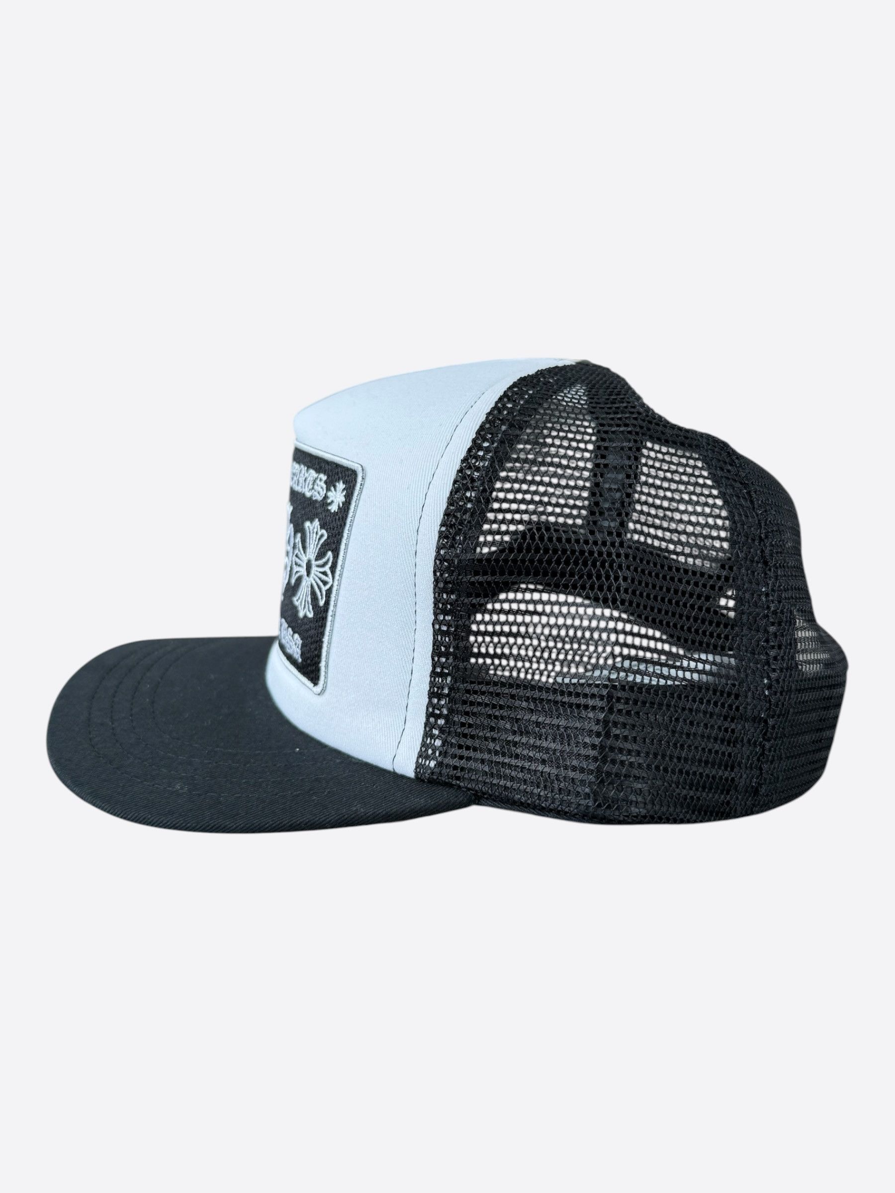 Chrome Hearts Chrome Hearts Black & White Hollywood Trucker Hat Size ONE SIZE - 4 Thumbnail