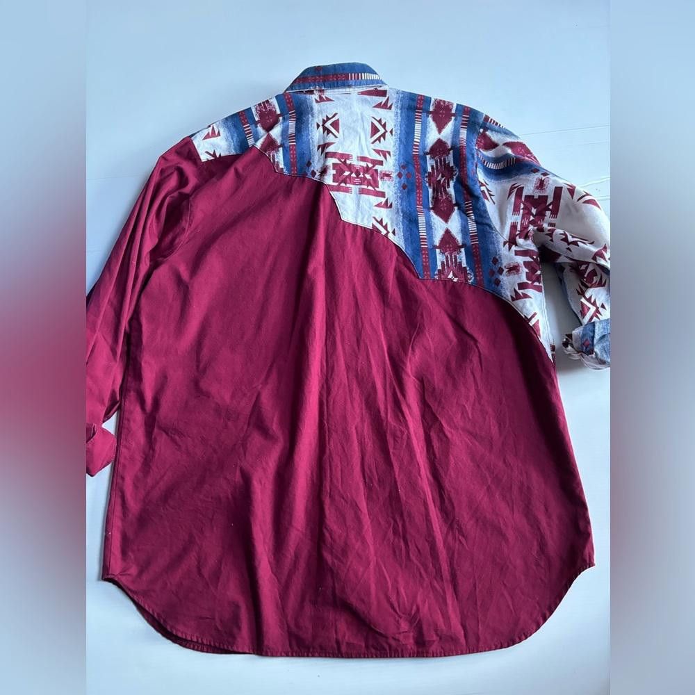 Designer Vintage Le Pure Sang Button-Up Western Shirt Size L / US 10 / IT 46 - 2 Thumbnail