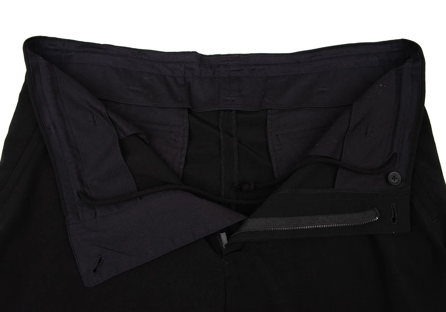 Yohji Yamamoto Yohji Yamamoto Crepe Dressed Button Pants Black Size US 32 / EU 48 - 5 Thumbnail