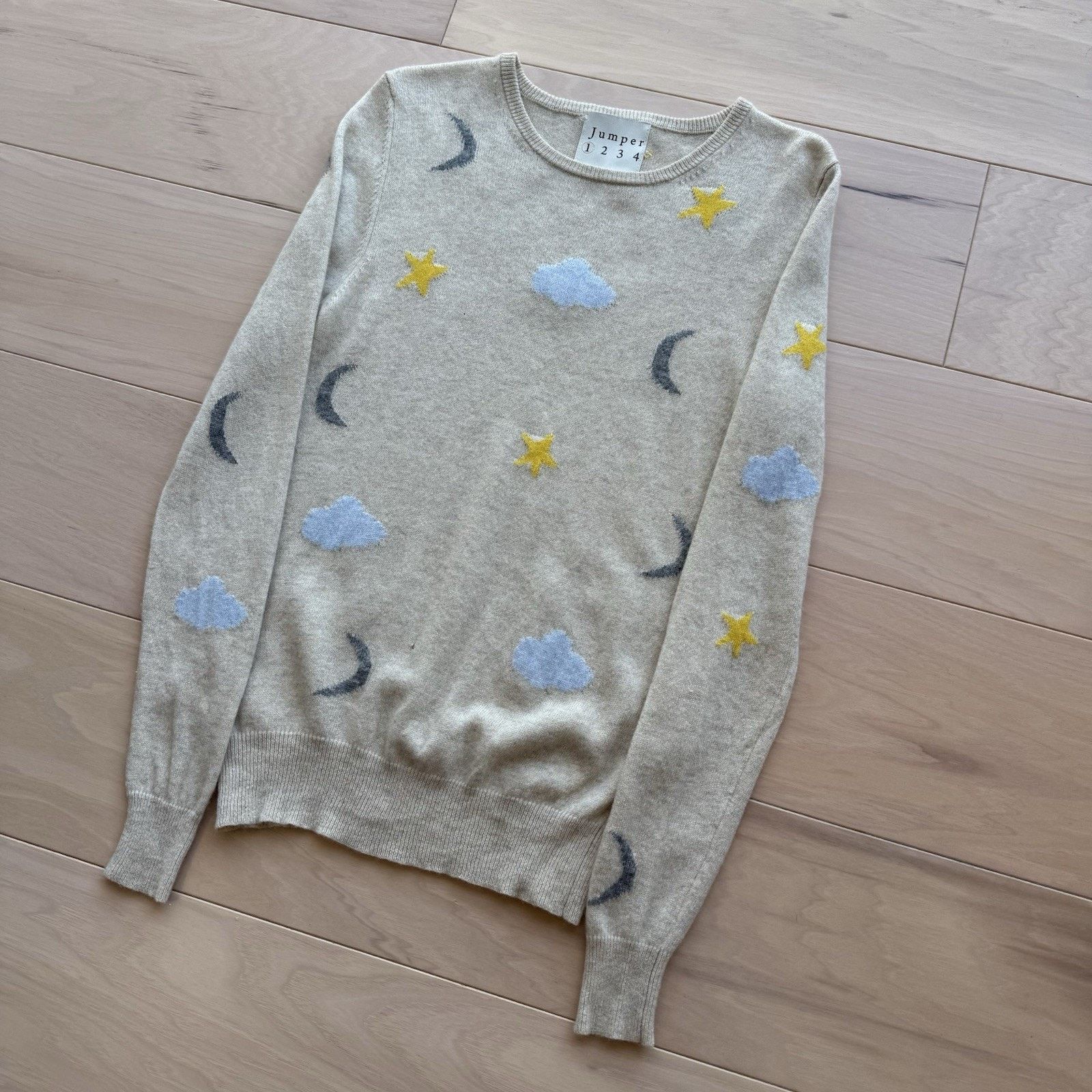 Other Jumper 1234 Cashmere Sweater 1 Multicolor Star Art Wool Size S / US 4 / IT 40 - 10 Thumbnail