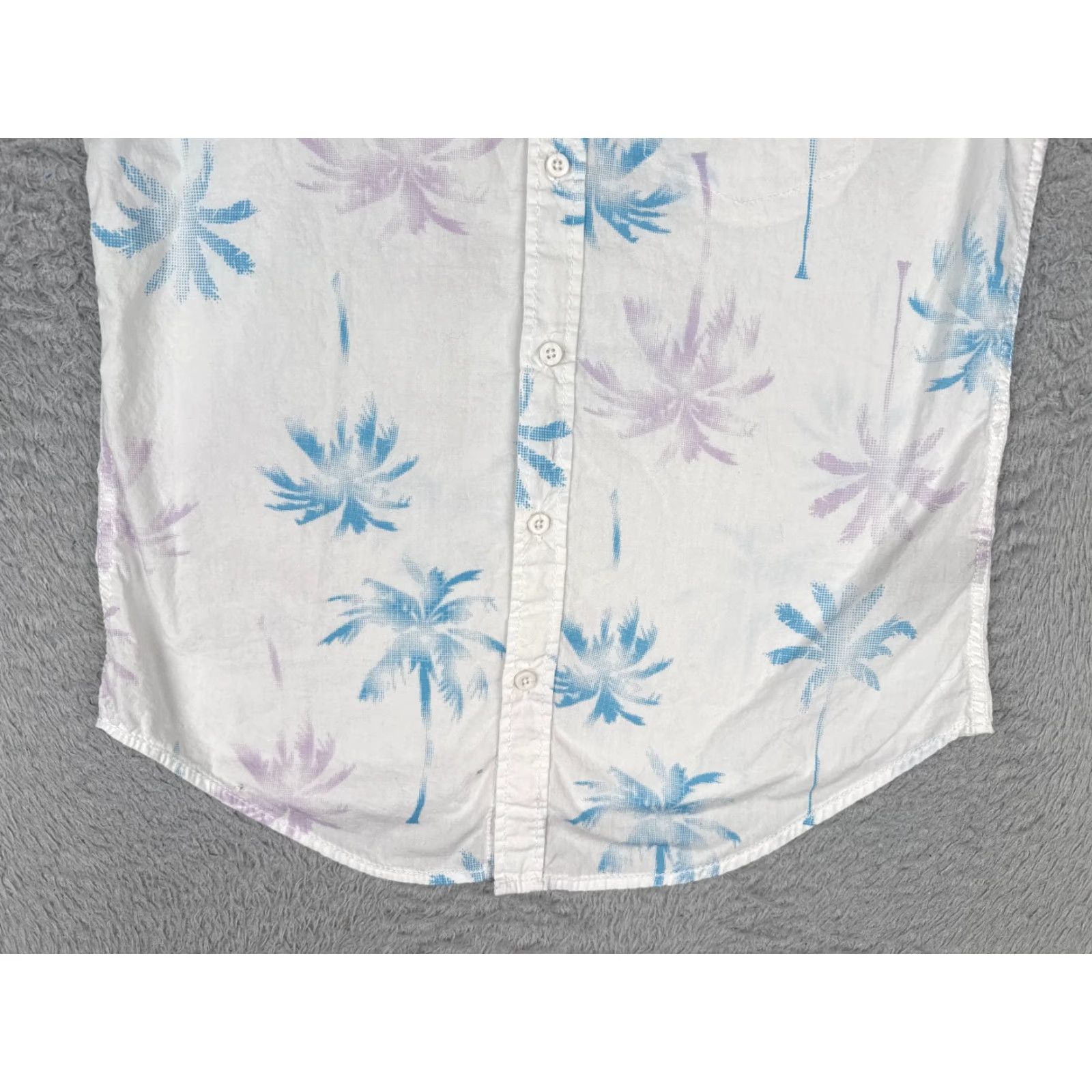 Vintage Fresh Prints Of Bel Air Shirt Men Medium White Palm Tree Hawaiian Cotton READ Size US M / EU 48-50 / 2 - 5 Thumbnail