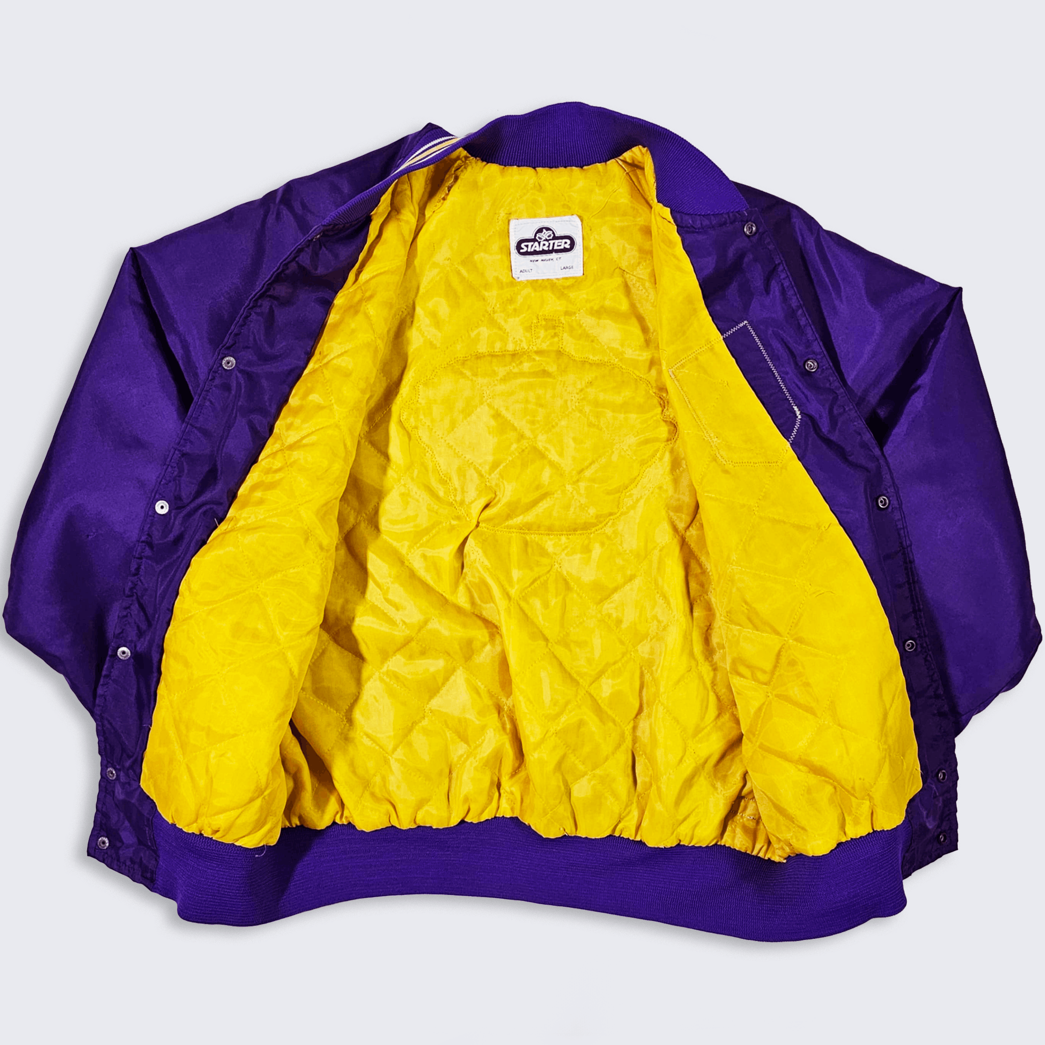 NHL Los Angeles Kings Vintage 70s Starter Satin Bomber Jacket Size US L / EU 52-54 / 3 - 3 Thumbnail