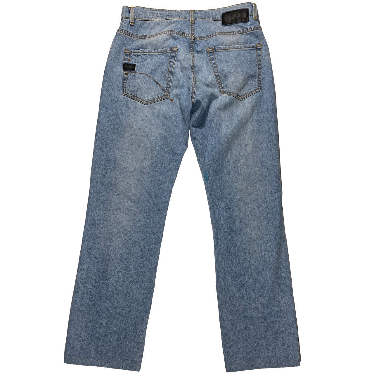 Dirk Bikkembergs Dirk Bikkembergs Slim Straight Leg Light Wash Jeans 32x28 Size US 32 / EU 48 - 2 Thumbnail