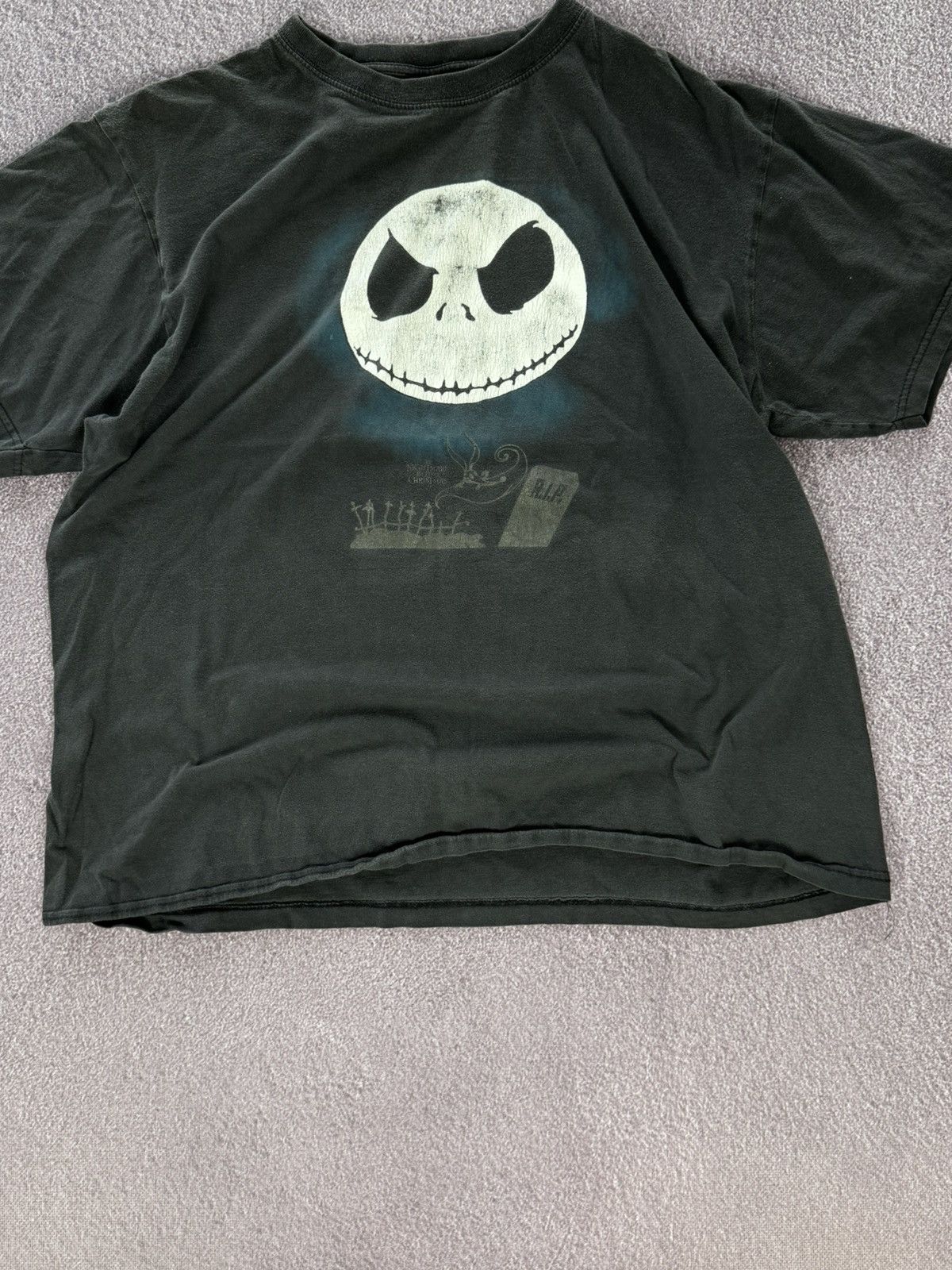 Disney Vintage The Nightmare Before Christmas T Shirt Black Size US XL / EU 56 / 4 - 3 Thumbnail